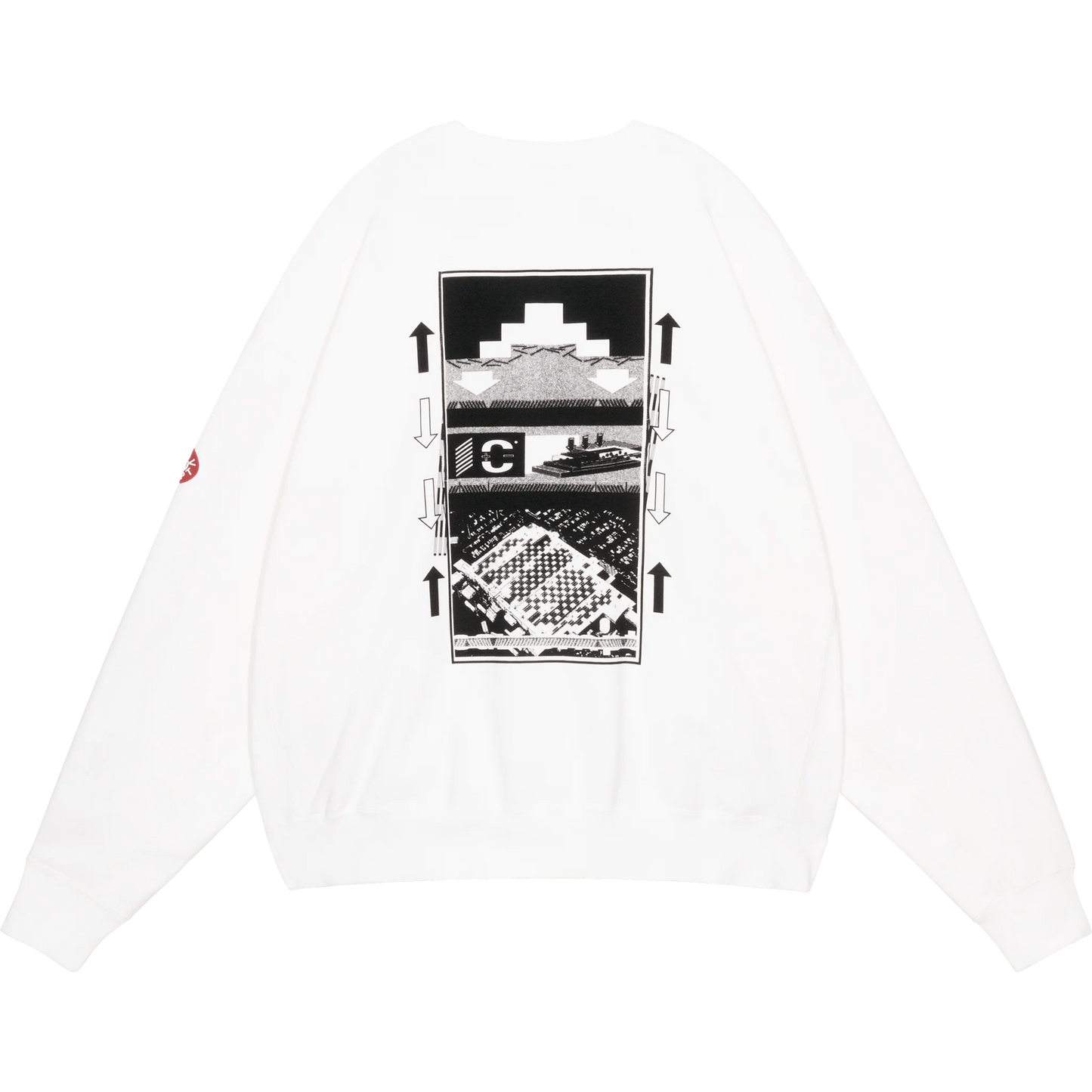 CES29CS02 AS Objects from shapes CREW NECK WHITE