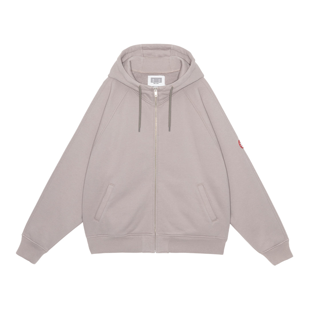 CES29CS08 SOLID BIG HEAVY ZIP HOODY BEIGE