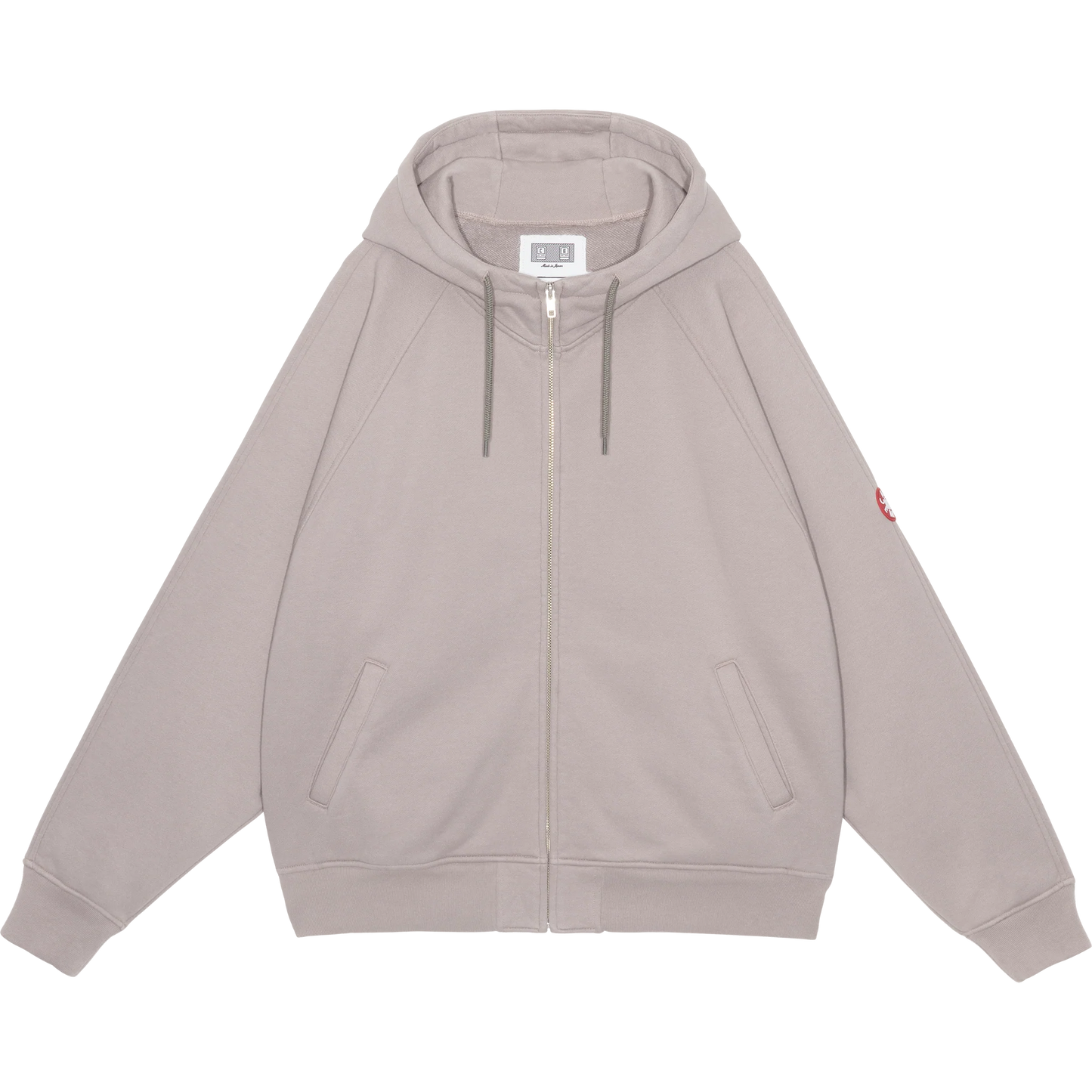 CES29CS08 SOLID BIG HEAVY ZIP HOODY BEIGE