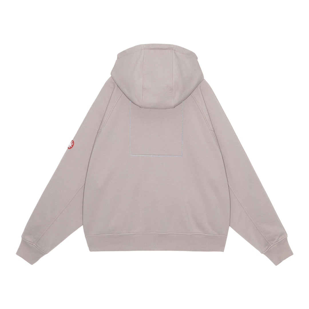 CES29CS08 SOLID BIG HEAVY ZIP HOODY BEIGE