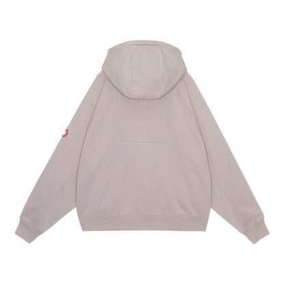 CES29CS08 SOLID BIG HEAVY ZIP HOODY BEIGE