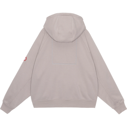 CES29CS08 SOLID BIG HEAVY ZIP HOODY BEIGE