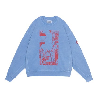 CES29CS11 OVERDYE MD PLain Speech CREW NECK BLUE