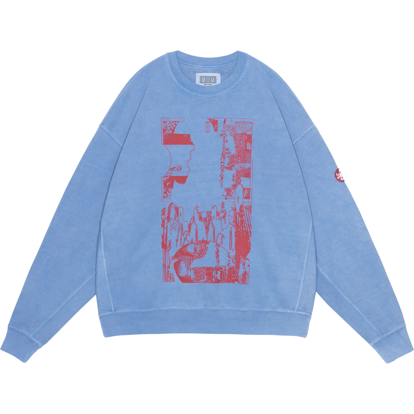 CES29CS11 OVERDYE MD PLain Speech CREW NECK BLUE