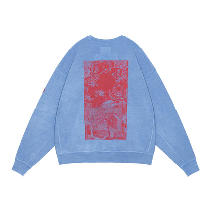 CES29CS11 OVERDYE MD PLain Speech CREW NECK BLUE