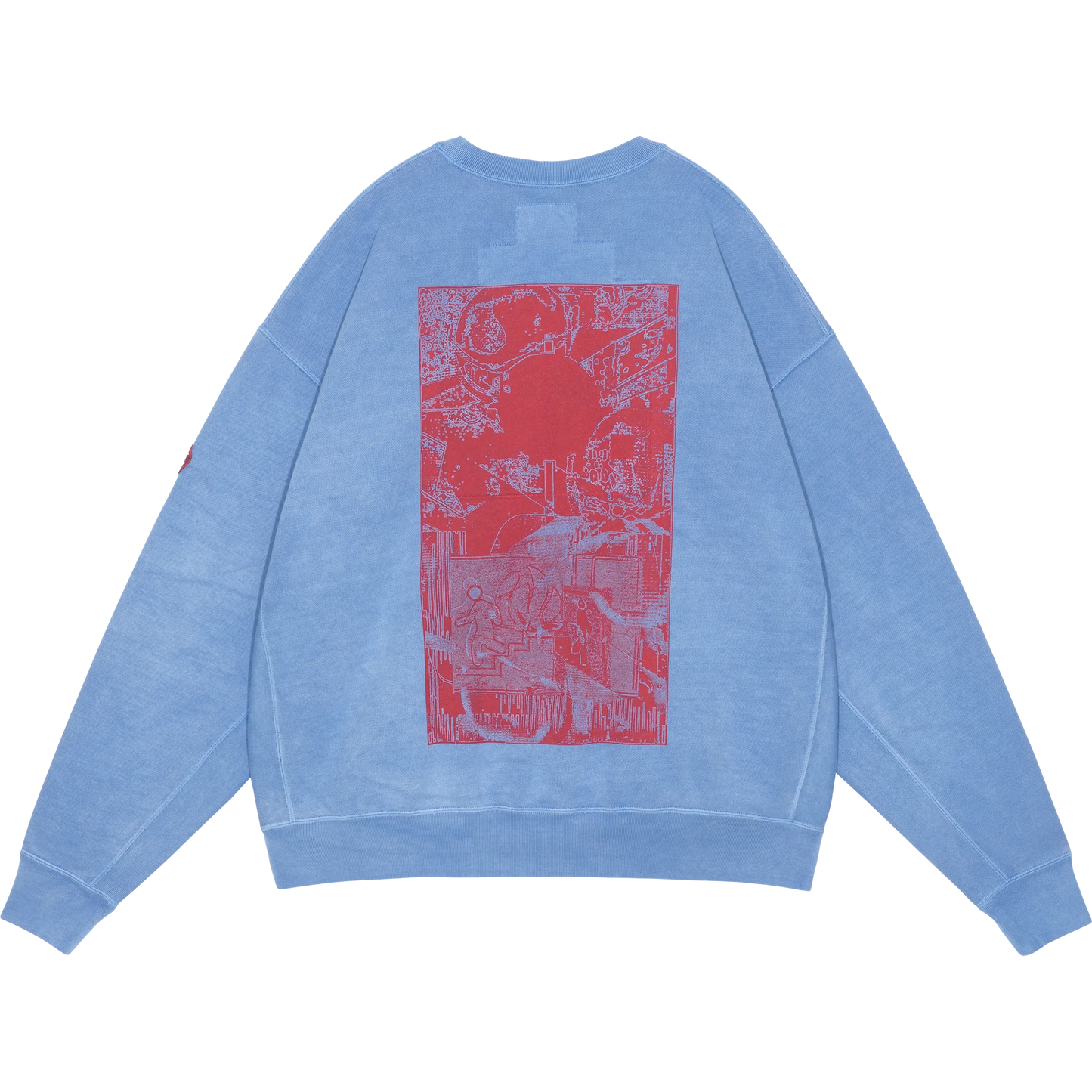 CES29CS11 OVERDYE MD PLain Speech CREW NECK BLUE