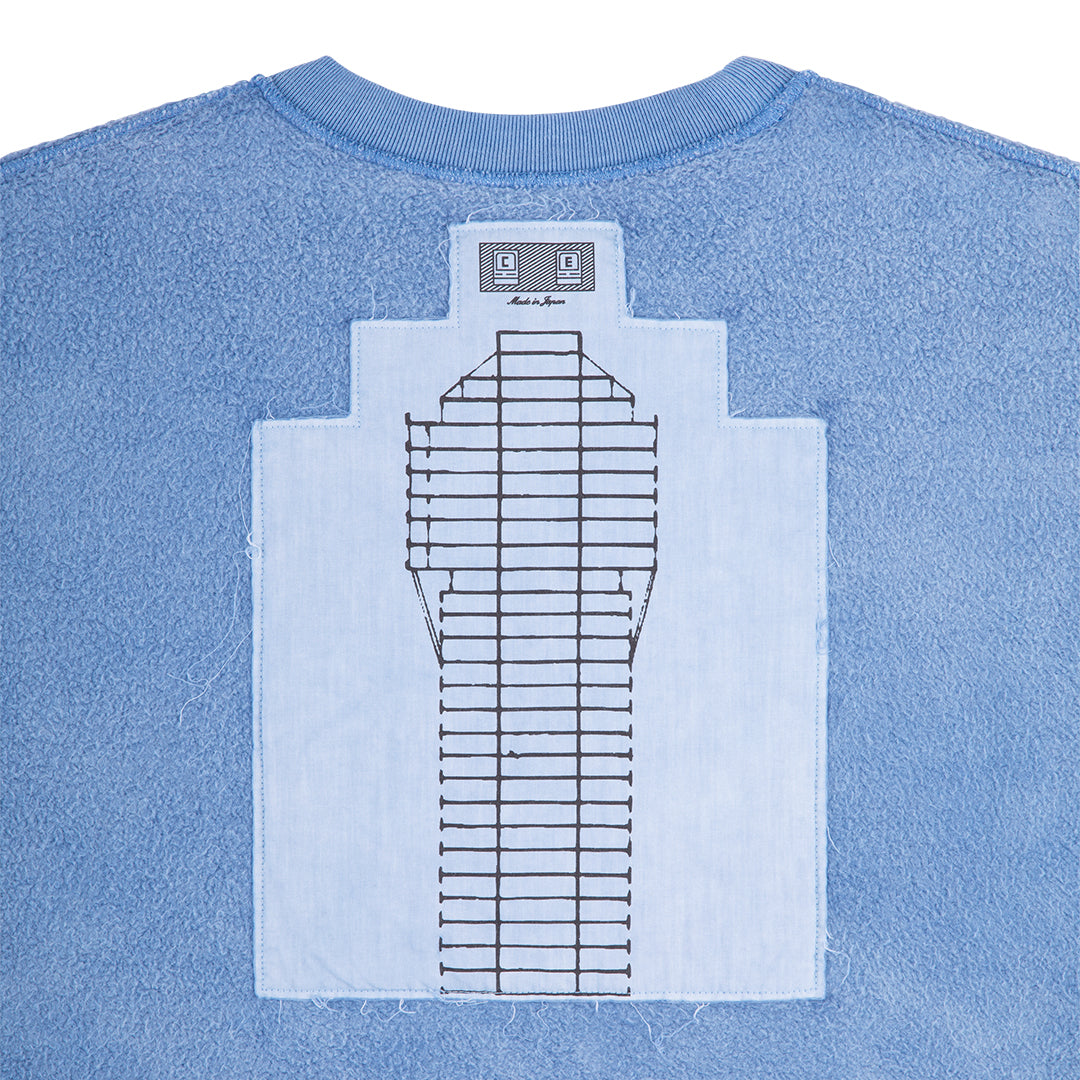 CES29CS11 OVERDYE MD PLain Speech CREW NECK BLUE