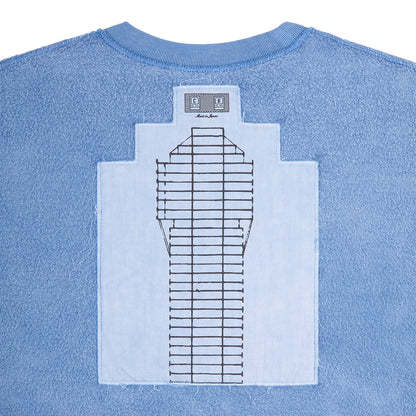 CES29CS11 OVERDYE MD PLain Speech CREW NECK BLUE