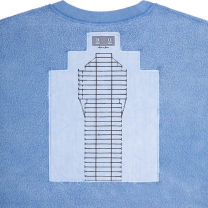 CES29CS11 OVERDYE MD PLain Speech CREW NECK BLUE