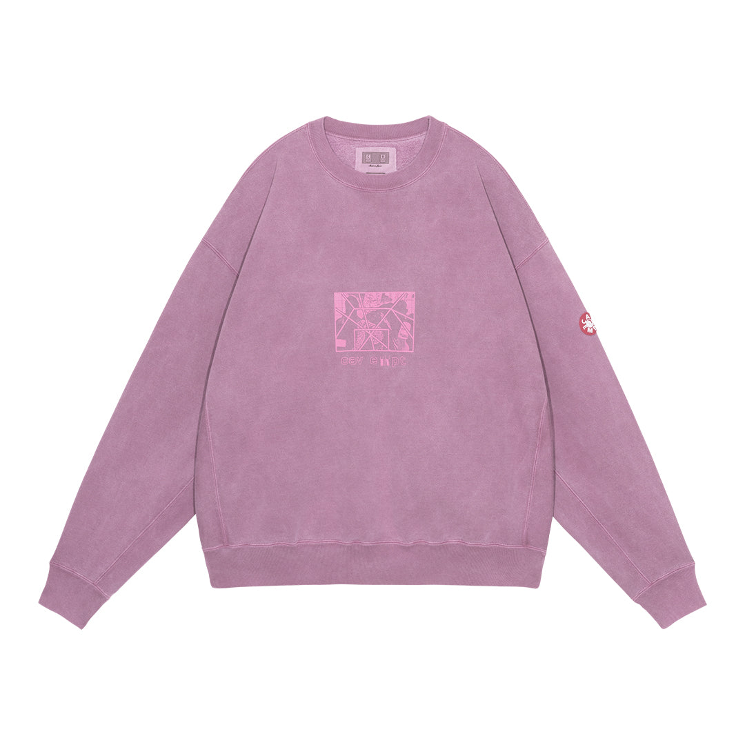 CES29CS12 OVERDYE PARADIGM CREW NECK Burgundy