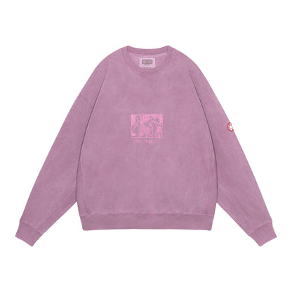 CES29CS12 OVERDYE PARADIGM CREW NECK Burgundy