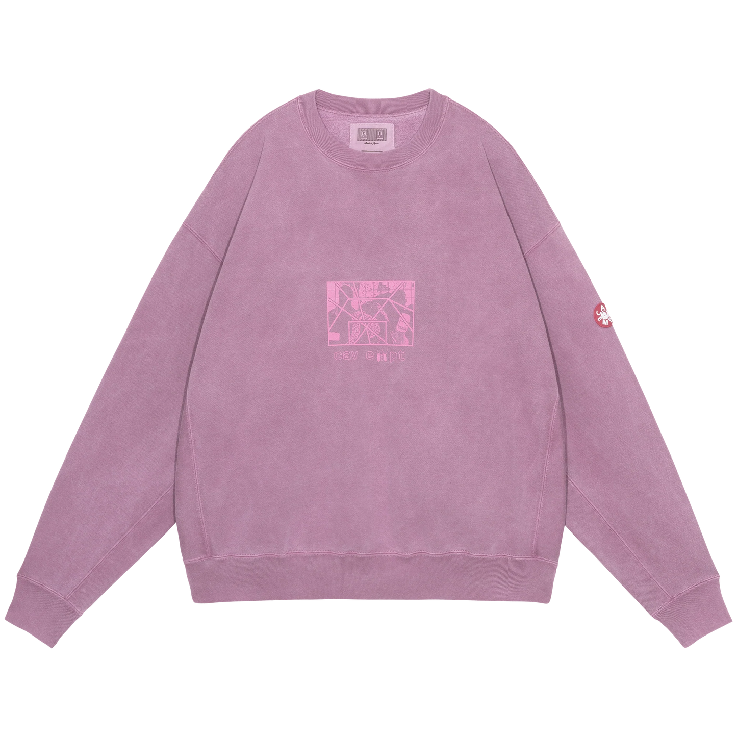 CES29CS12 OVERDYE PARADIGM CREW NECK Burgundy