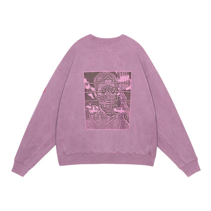 CES29CS12 OVERDYE PARADIGM CREW NECK Burgundy