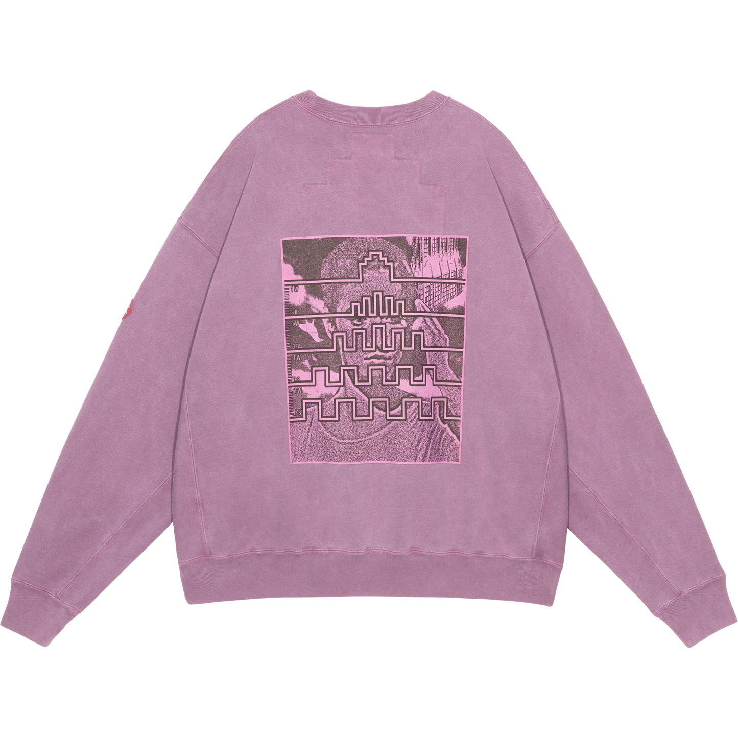 CES29CS12 OVERDYE PARADIGM CREW NECK Burgundy