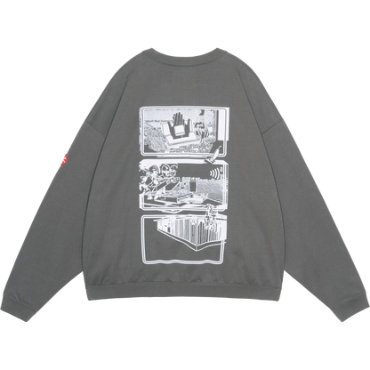CES29CS28	MD Clean Room LIGHT BIG CREW NECK CHARCOAL