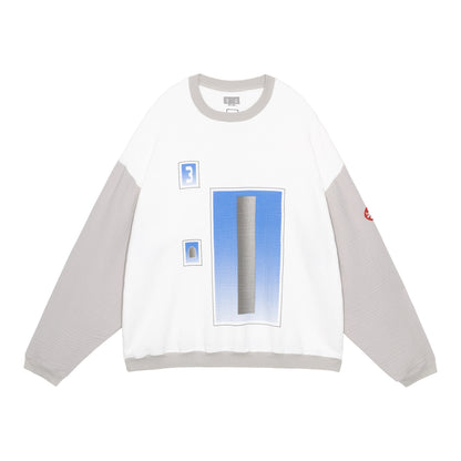 CES29CS30 AS Cylinder GAUZE CREW NECK WHITE