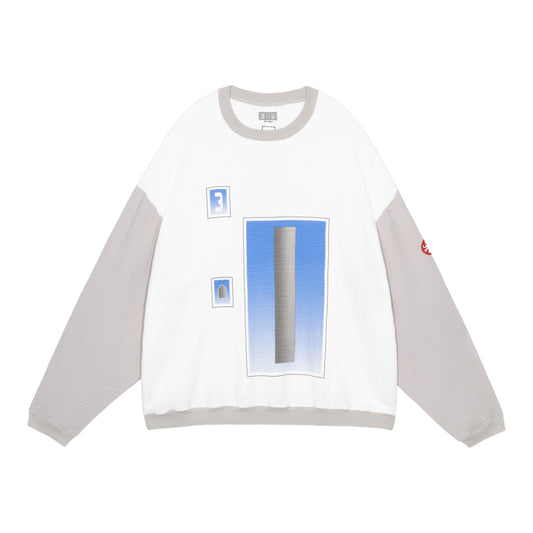 CES29CS30 AS Cylinder GAUZE CREW NECK WHITE