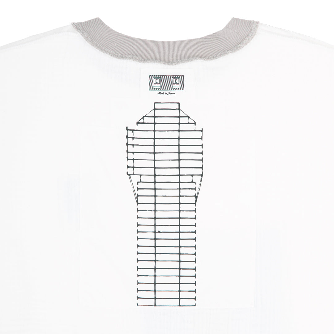 CES29CS30 AS Cylinder GAUZE CREW NECK WHITE