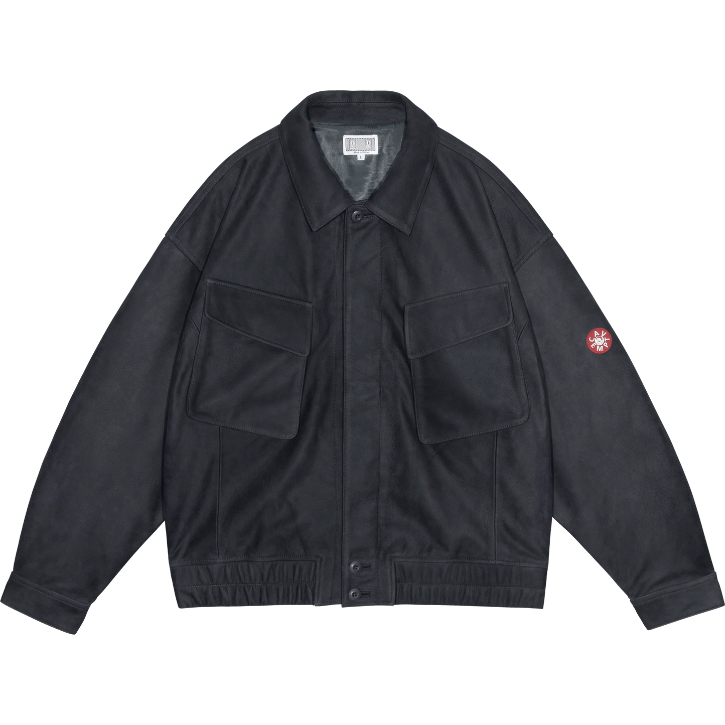 CES29JK02 COMMUNITY LEATHER JACKET GREY