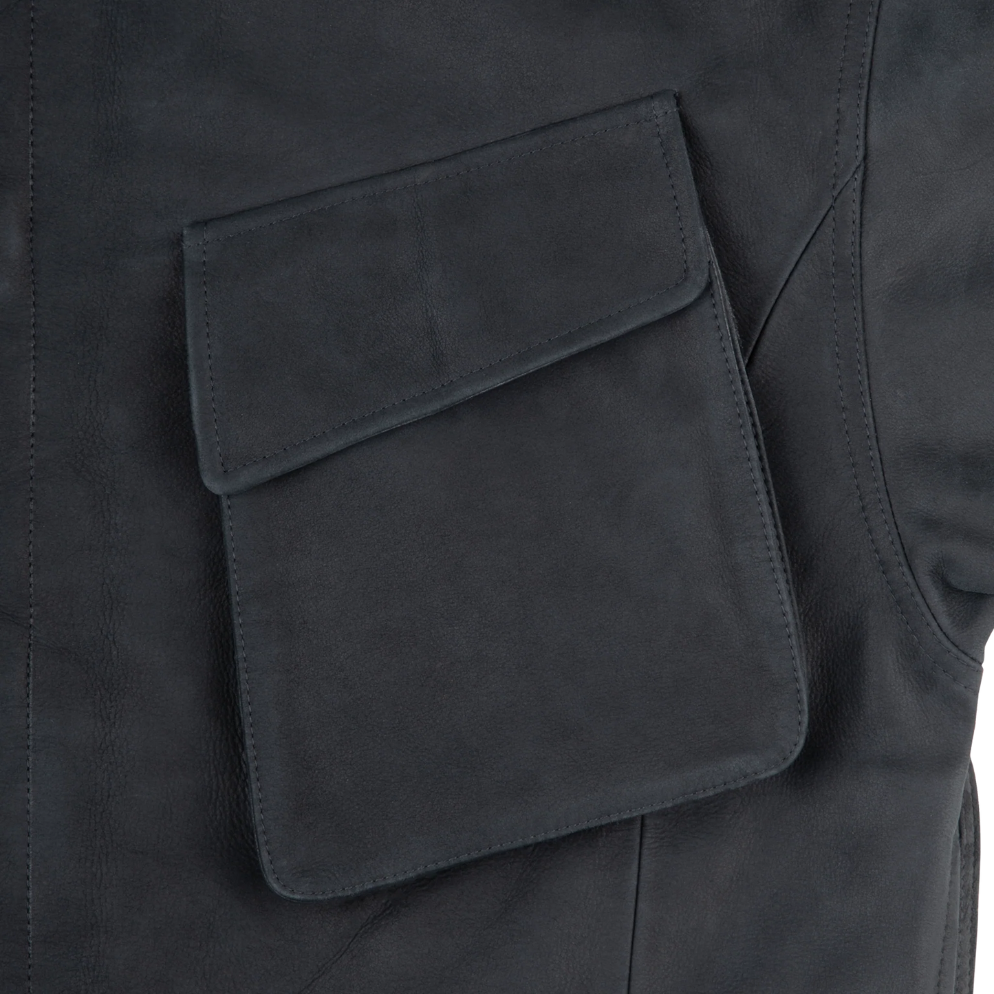 CES29JK02 COMMUNITY LEATHER JACKET GREY