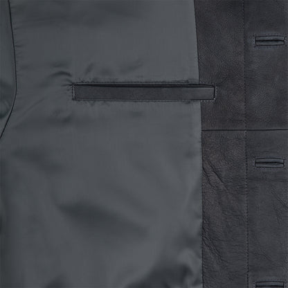 CES29JK02 COMMUNITY LEATHER JACKET GREY