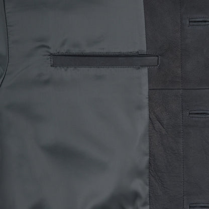 CES29JK02 COMMUNITY LEATHER JACKET GREY