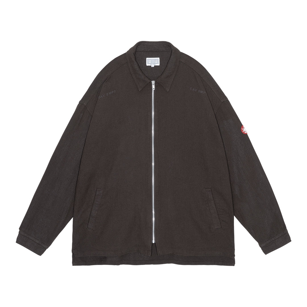 CES29JK15 WELT POCKETS ZIP SHIRT JACKET CHARCOAL