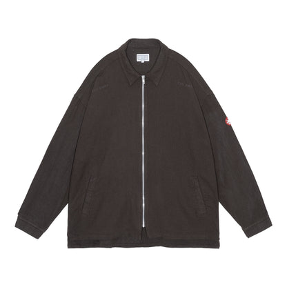 CES29JK15 WELT POCKETS ZIP SHIRT JACKET CHARCOAL