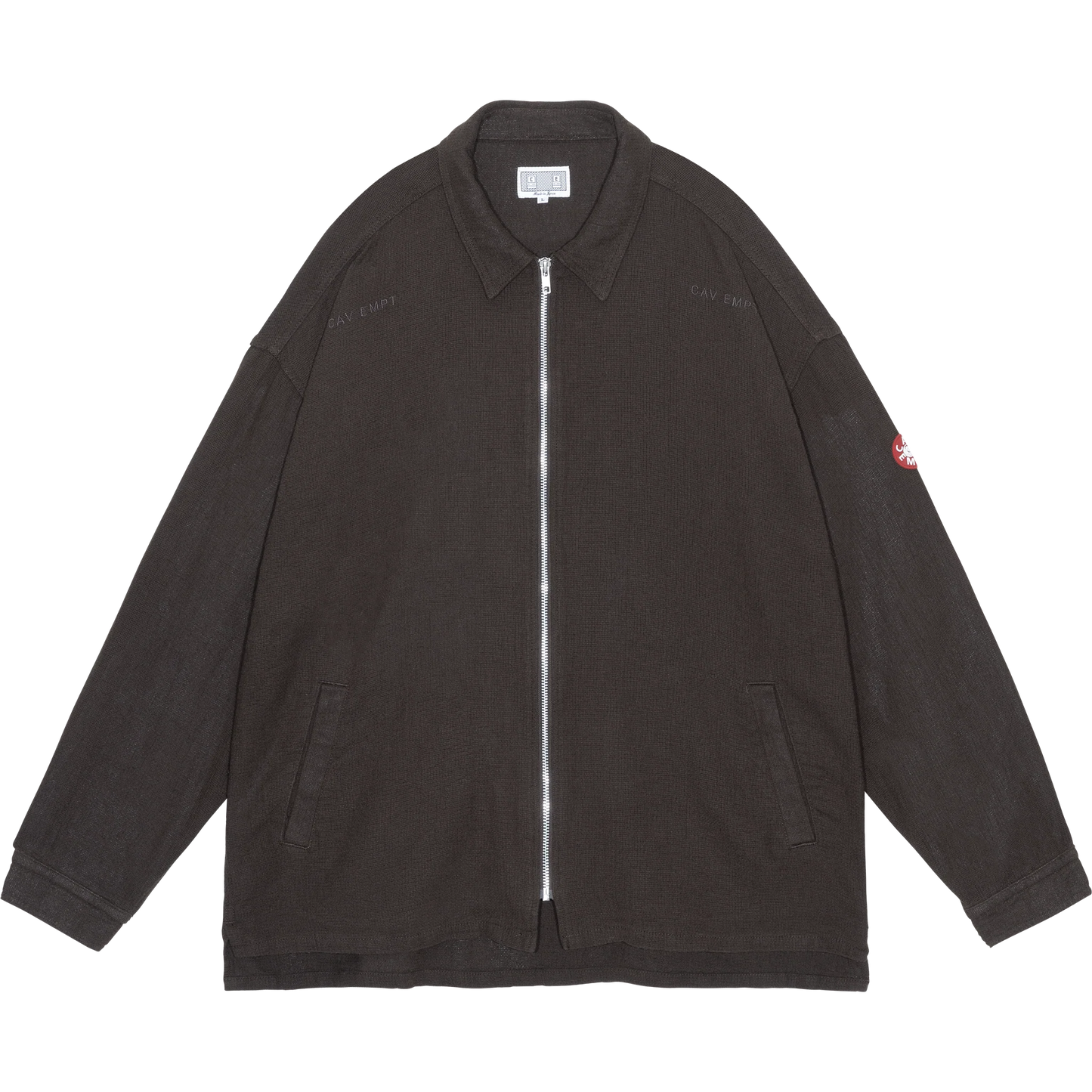CES29JK15 WELT POCKETS ZIP SHIRT JACKET CHARCOAL