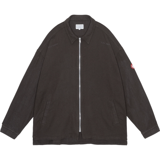 CES29JK15 WELT POCKETS ZIP SHIRT JACKET CHARCOAL