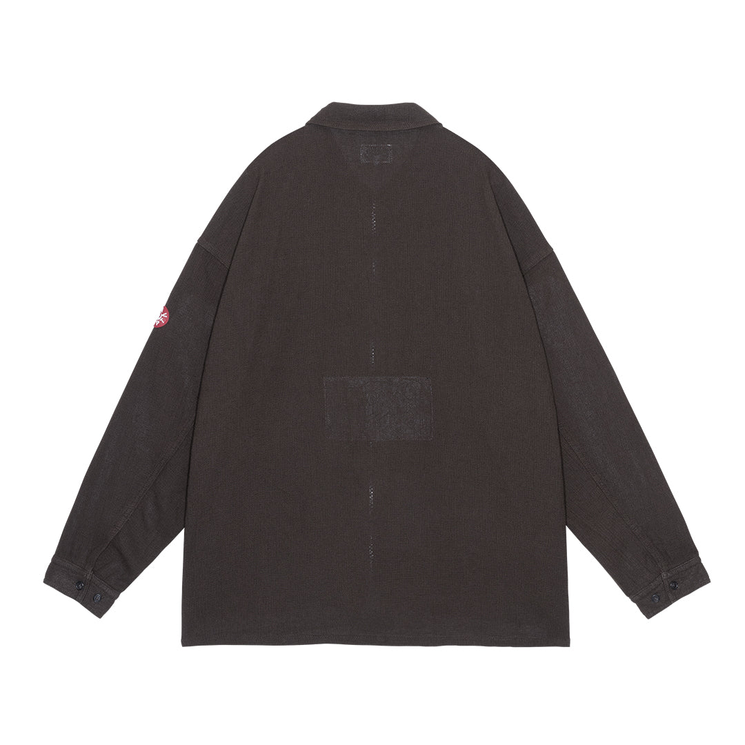 CES29JK15 WELT POCKETS ZIP SHIRT JACKET CHARCOAL