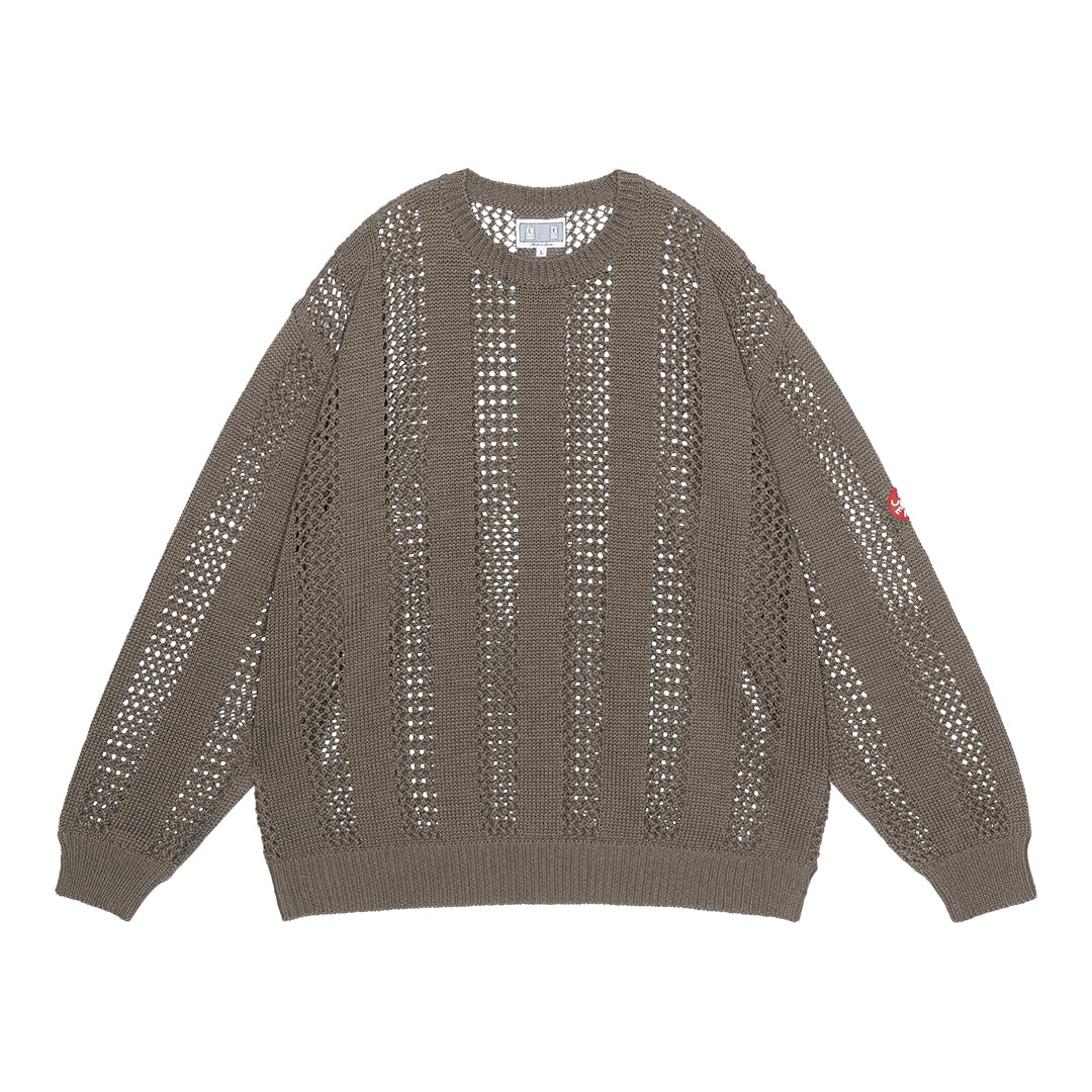CES29KN03 COTTON WALE STRIPE KNIT KHAKI