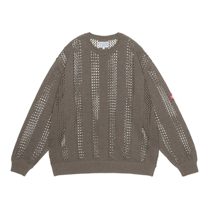 CES29KN03 COTTON WALE STRIPE KNIT KHAKI