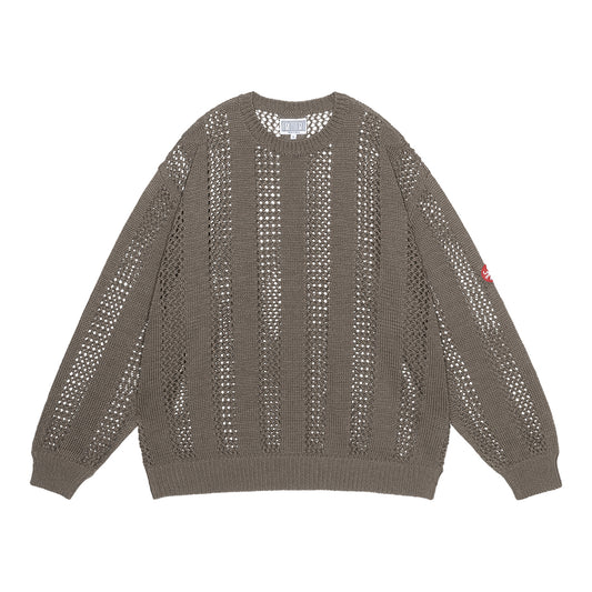 CES29KN03 COTTON WALE STRIPE KNIT KHAKI