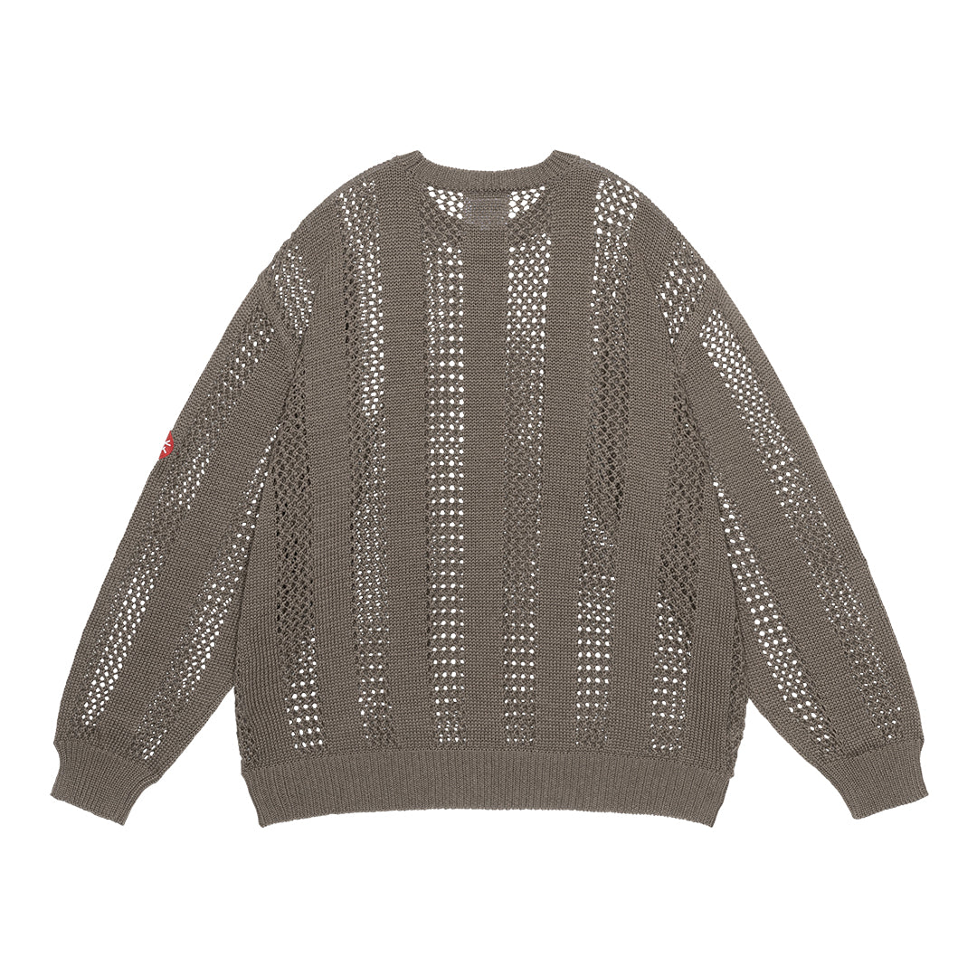 CES29KN03 COTTON WALE STRIPE KNIT KHAKI