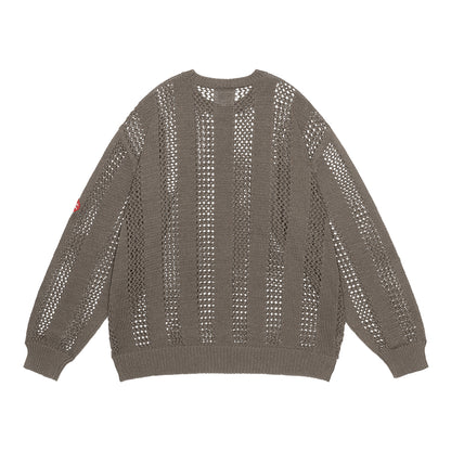 CES29KN03 COTTON WALE STRIPE KNIT KHAKI