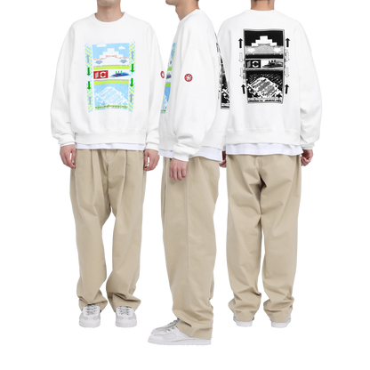 CES29CS02 AS Objects from shapes CREW NECK WHITE