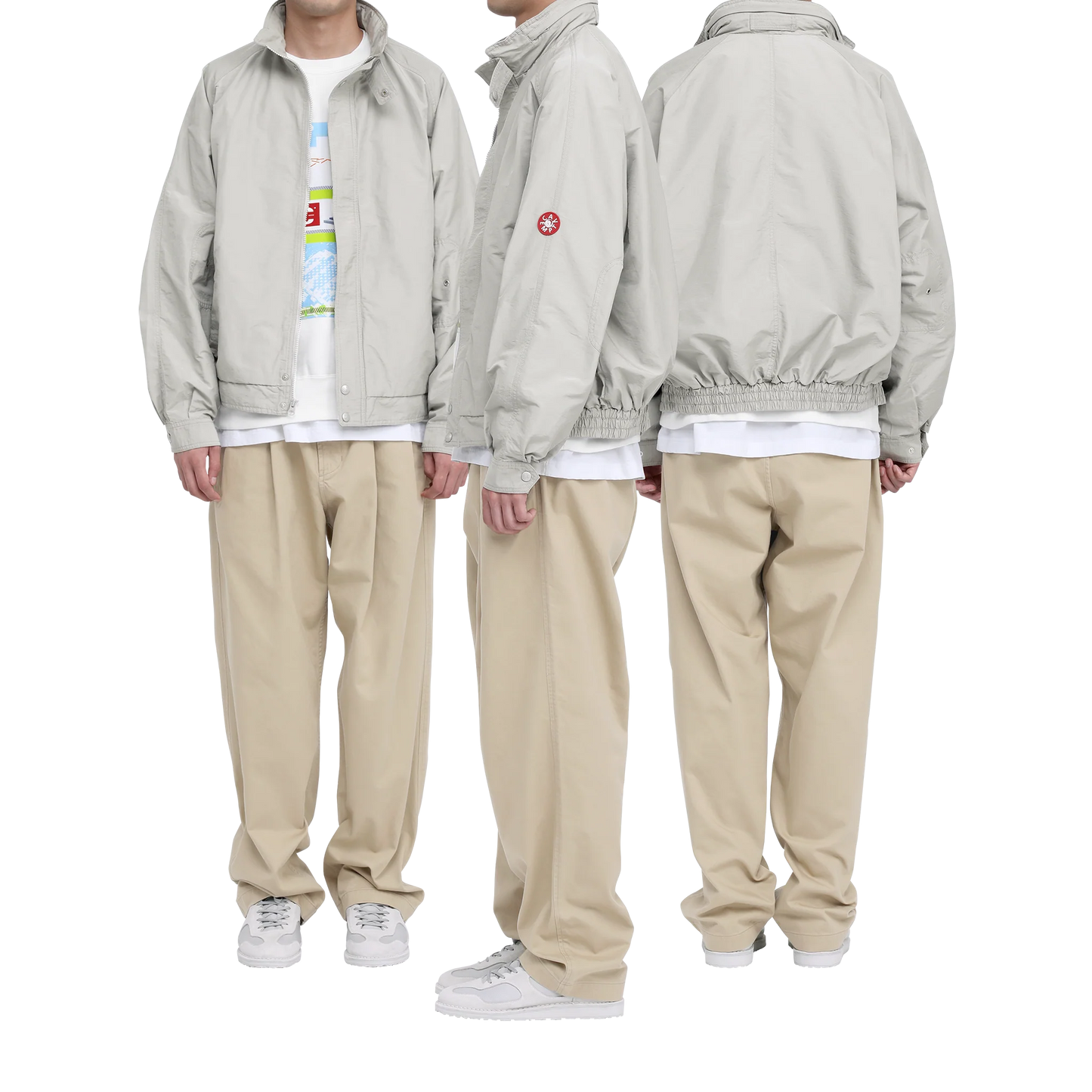 CES29JK09 CN GROSGRAIN SAILING JACKET BEIGE