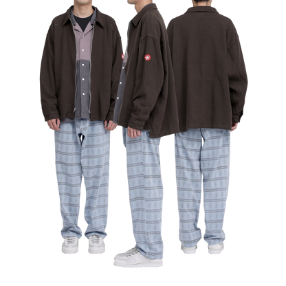 CES29JK15 WELT POCKETS ZIP SHIRT JACKET CHARCOAL