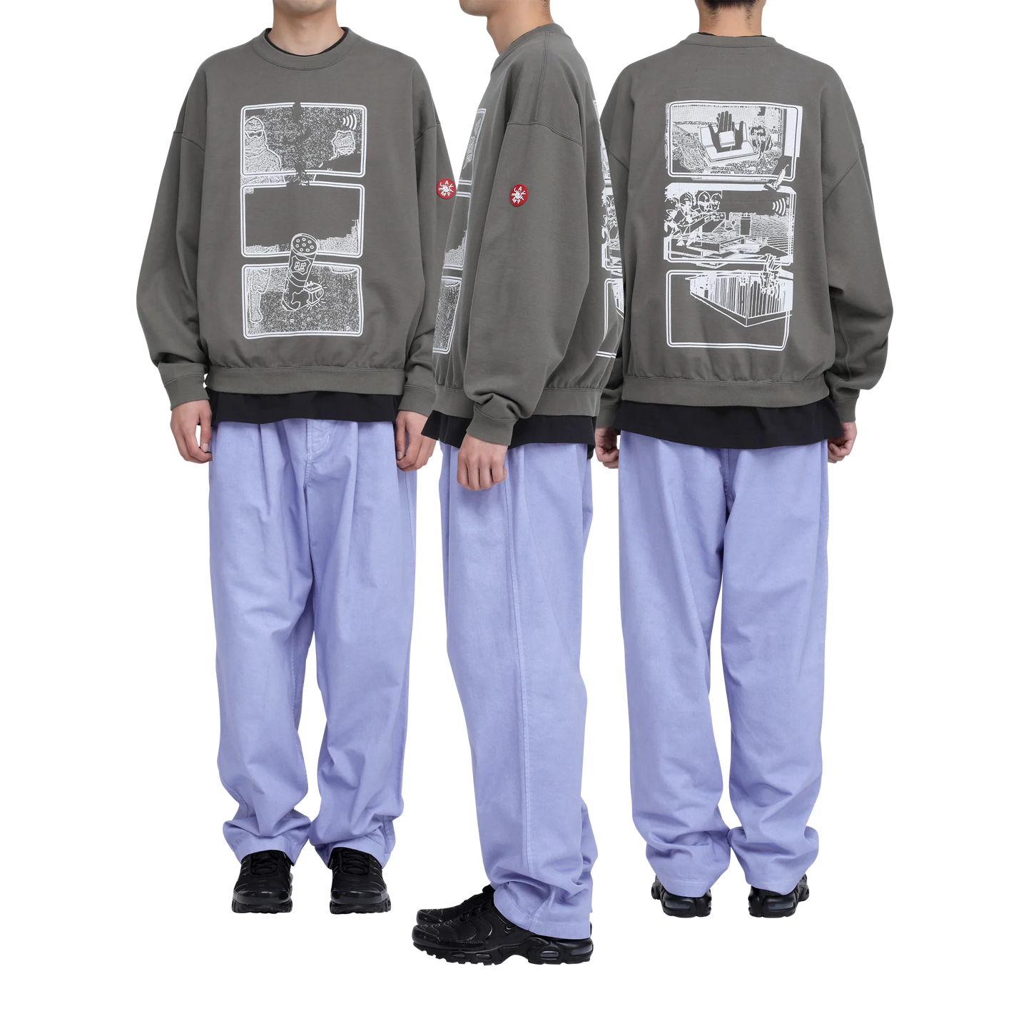CES29CS28	MD Clean Room LIGHT BIG CREW NECK CHARCOAL