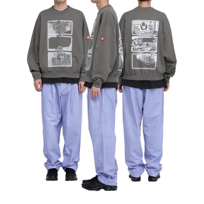 CES29CS28	MD Clean Room LIGHT BIG CREW NECK CHARCOAL