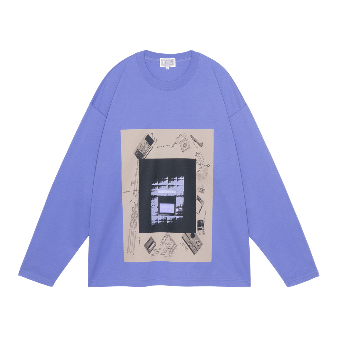 CES29LT02 AS Purple sky LONG SLEEVE T PURPLE