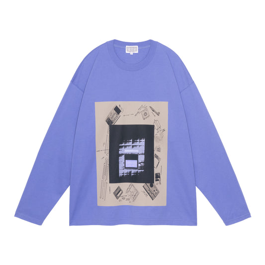 CES29LT02 AS Purple sky LONG SLEEVE T PURPLE