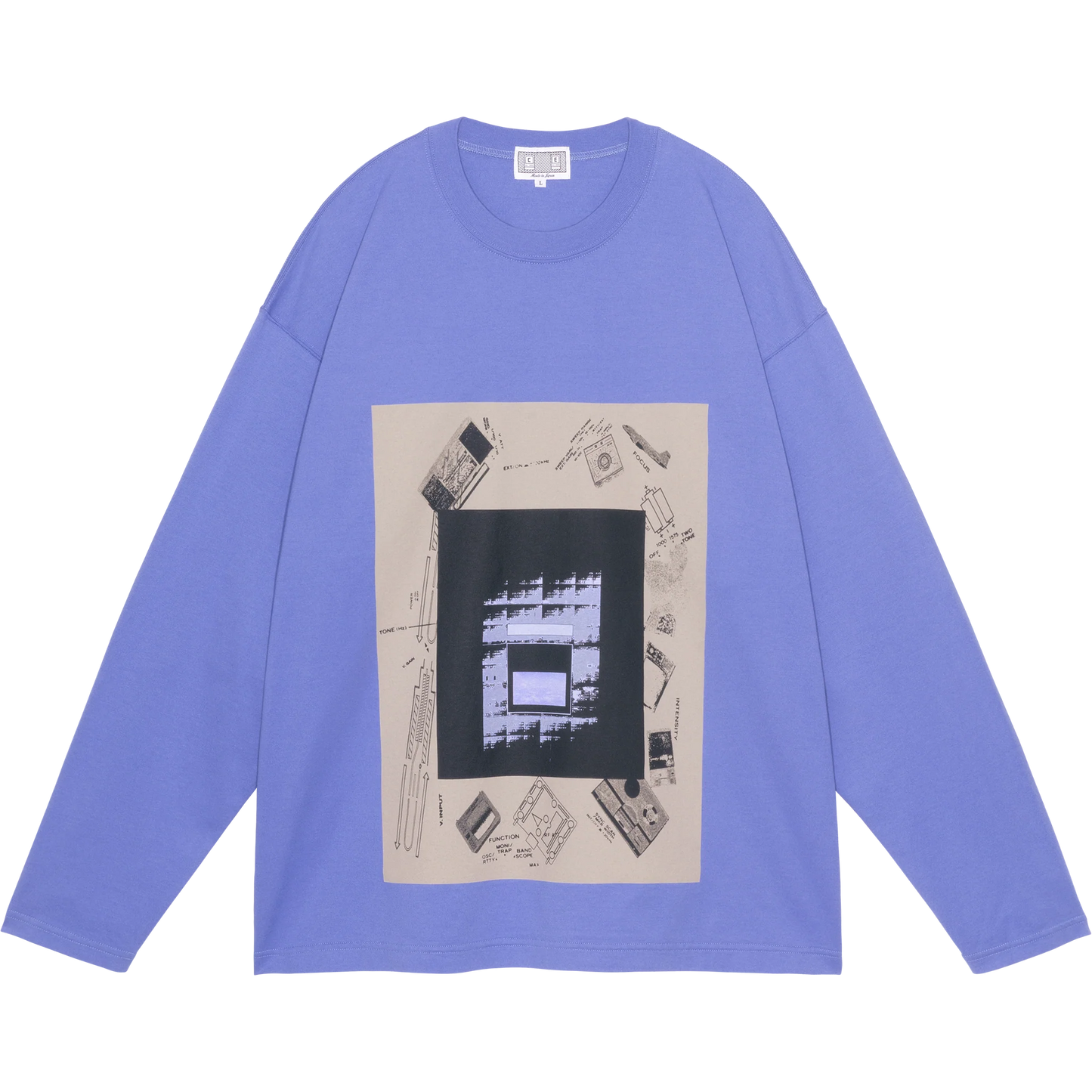 CES29LT02 AS Purple sky LONG SLEEVE T PURPLE