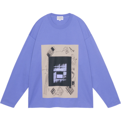 CES29LT02 AS Purple sky LONG SLEEVE T PURPLE