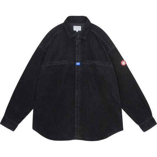 CES29SH01 BRUSHED COTTON DESIGN BIG SHIRT BLACK