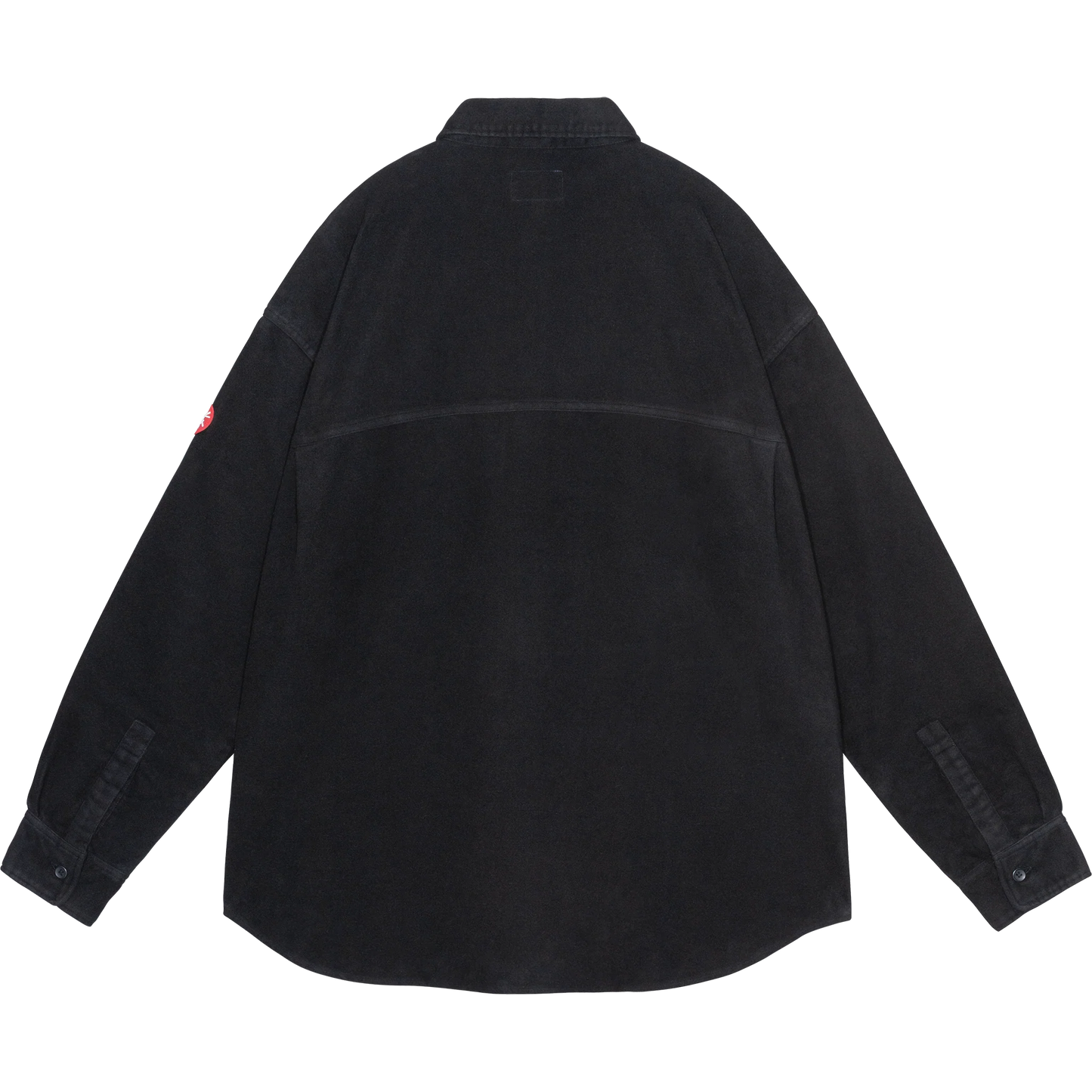 CES29SH01 BRUSHED COTTON DESIGN BIG SHIRT BLACK