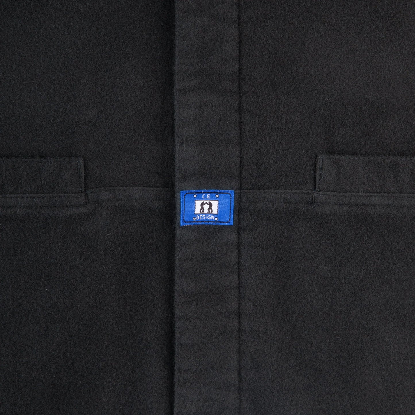 CES29SH01 BRUSHED COTTON DESIGN BIG SHIRT BLACK