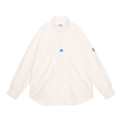 CES29SH01 BRUSHED COTTON DESIGN BIG SHIRT WHITE