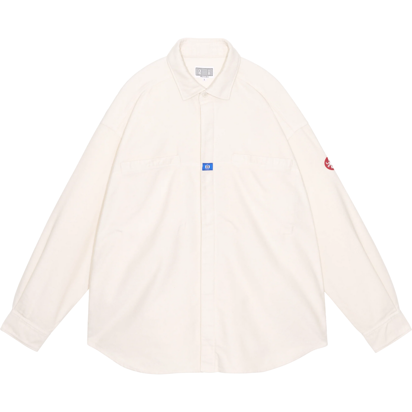 CES29SH01 BRUSHED COTTON DESIGN BIG SHIRT WHITE